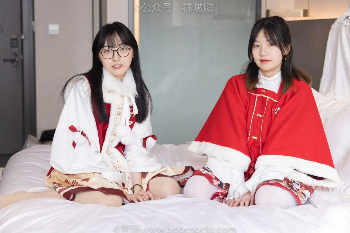 [BoBoSocks袜啵啵]NO.054 小甜豆与稚予-给大家拜年啦 [139P]插图1
